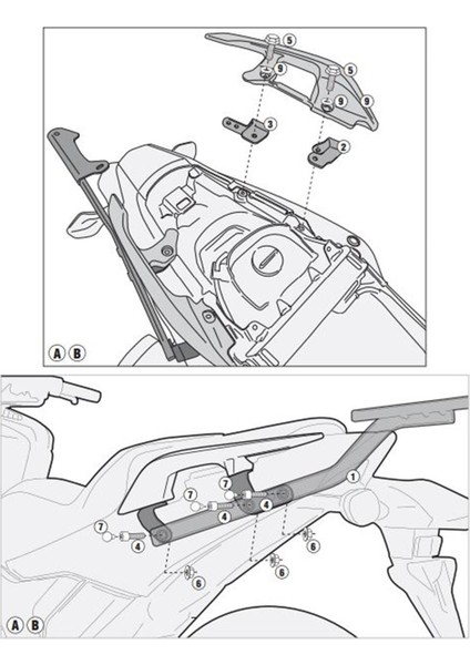 Gıvı 1127fz Honda Integra 750 (14-15) Arka Çanta Taşıyıcı modelleri