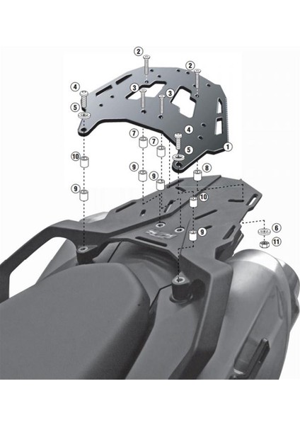 Gıvı Sra750 Ktm 990 Smt (09-16) Arka Çanta Taşıyıcı fiyatları