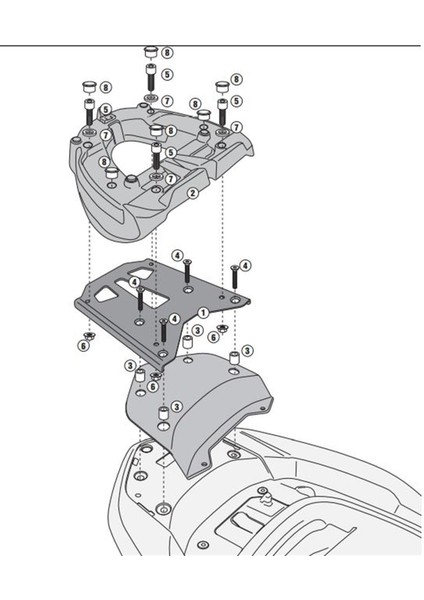 KR1123MM HONDA FORZA 300 ABS (13-17) Arka Çanta Tasiyici modelleri