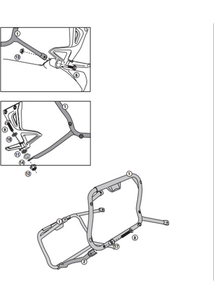 KLX1104 HONDA VFR 800X CROSSRUNNER (11-14) Yan Çanta Taþıyıcı modelleri