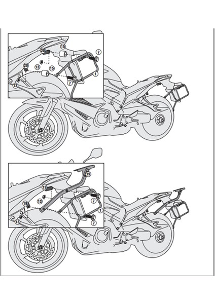 KLX1104 HONDA VFR 800X CROSSRUNNER (11-14) Yan Çanta Taþıyıcı indirimleri