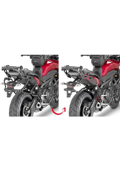 PLXR2122 YAMAHA TRACER 900 (15-17) Yan Çanta Taşıyıcı