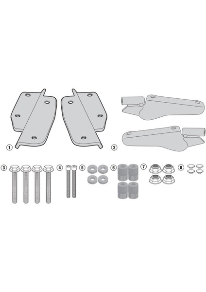 Gıvı Sr1144 Honda Crf1000 Afrıca Twın (16-17) Arka Çanta Taşıyıcı