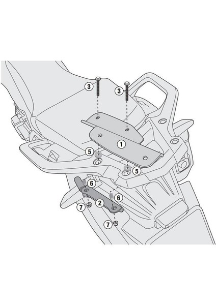 Gıvı Sr1144 Honda Crf1000 Afrıca Twın (16-17) Arka Çanta Taşıyıcı fiyatları
