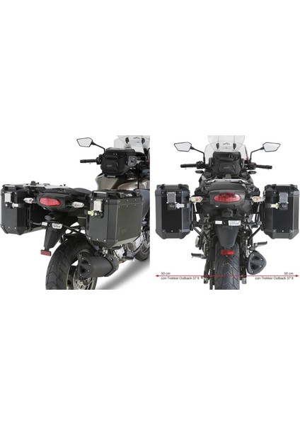 Gıvı Pl4105cam Kawasakı Versys 1000 (12-14) Yan Çanta Taşıyıcı