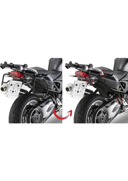PLR5109 BMW F 800GT (13-17) Yan Çanta Taşıyıcı