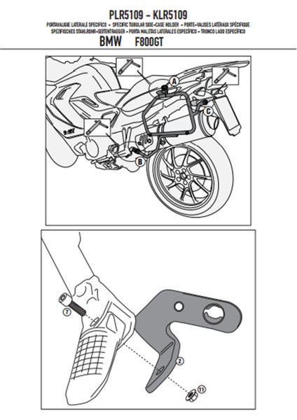 PLR5109 BMW F 800GT (13-17) Yan Çanta Taşıyıcı fırsatları