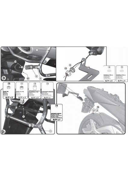 Gıvı Plx538 Suzukı Gsr 600 (06-11) Yan Çanta Taşıyıcı modelleri