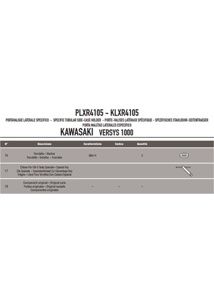Gıvı Plxr4105 Kawasakı Versys 1000 (12-14) Yan Çanta Taşıyıcı modelleri