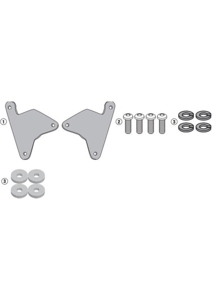 Gıvı 1179KIT Honda CRF1100L Afrıca Twın (20) Yan Çanta Taşıyıcı Bağlantısı