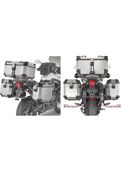 PL6413CAM TRIUMPH TIGER 800 XC - 800 XR (18-19) Yan Çanta Taşıyıcı