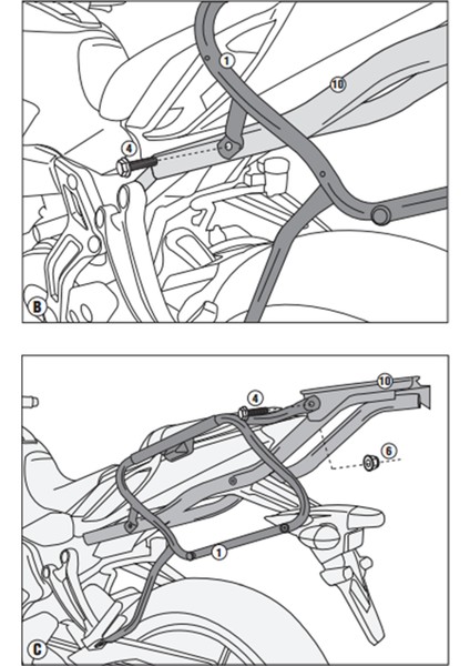 Gıvı Plx2118 Yamaha Mt-07 (14-17) Yan Çanta Taşıyıcı indirimleri