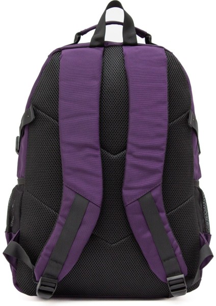 Young 51537 Purple Mor Unisex Çok Cepli Suya Dayanıklı Sırt Çantası fırsatları