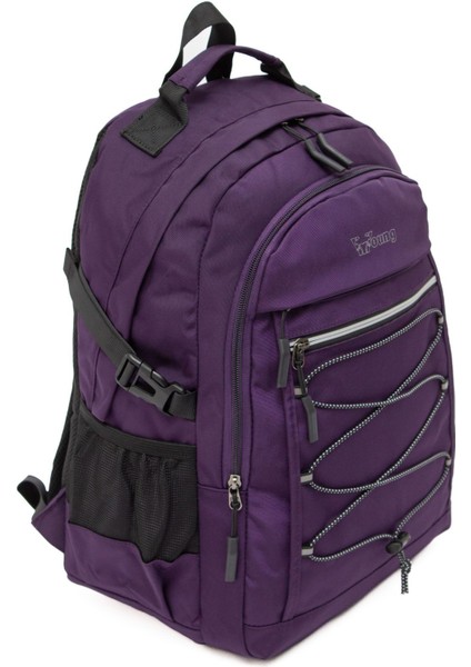 Young 51537 Purple Mor Unisex Çok Cepli Suya Dayanıklı Sırt Çantası indirimleri