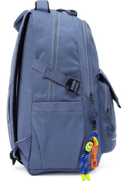 Young 51585 Blue Mavi Unisex Çok Cepli Anahtarlık Aksesuarlı Suya Dayanıklı Sırt Çantası modelleri