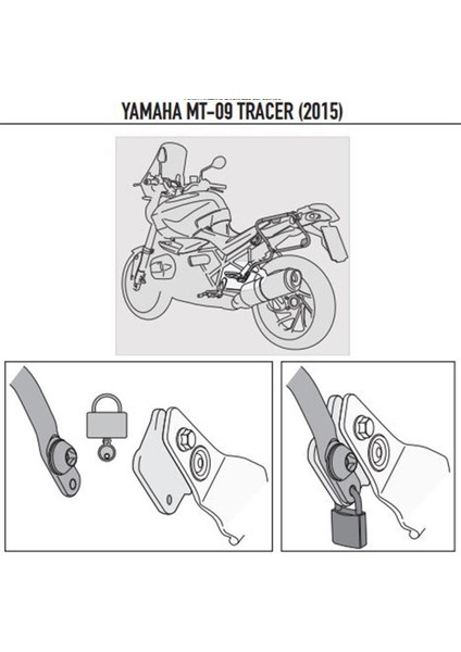PLXR2122 YAMAHA TRACER 900 (15-17) Yan Çanta Taşıyıcı fiyatları