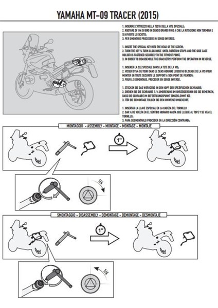 PLXR2122 YAMAHA TRACER 900 (15-17) Yan Çanta Taşıyıcı modelleri