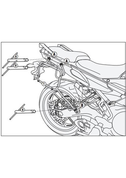 PLXR2122 YAMAHA TRACER 900 (15-17) Yan Çanta Taşıyıcı fırsatları