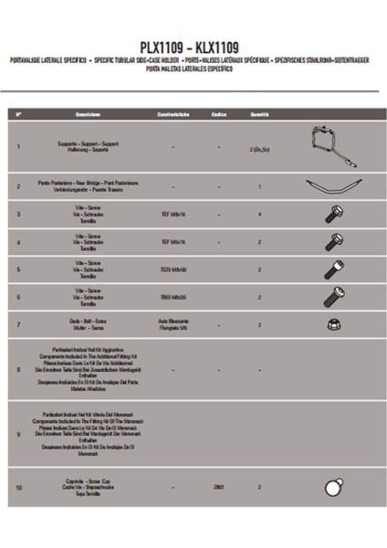 Gıvı Plx1109 Honda Integra 700 (12-13) Yan Çanta Taşıyıcı fiyatları