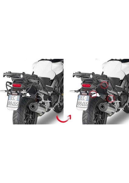 PLXR1139 HONDA VFR 800X CROSSRUNNER (15-20) Yan Çanta Taşıyıcı