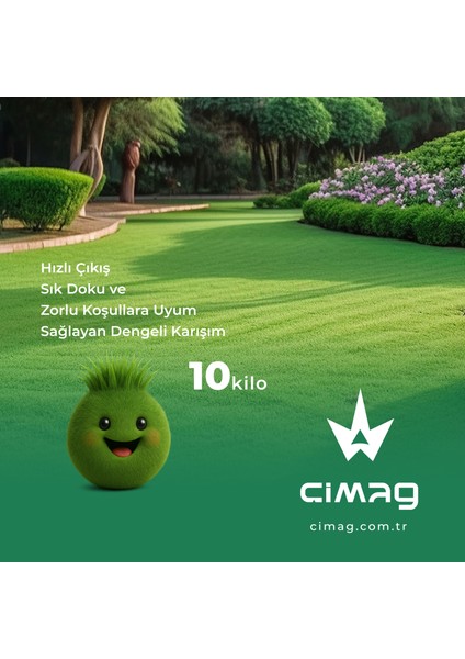 Çim Tohumu 5 Mix Grass Karışımı - 10 Kilo
