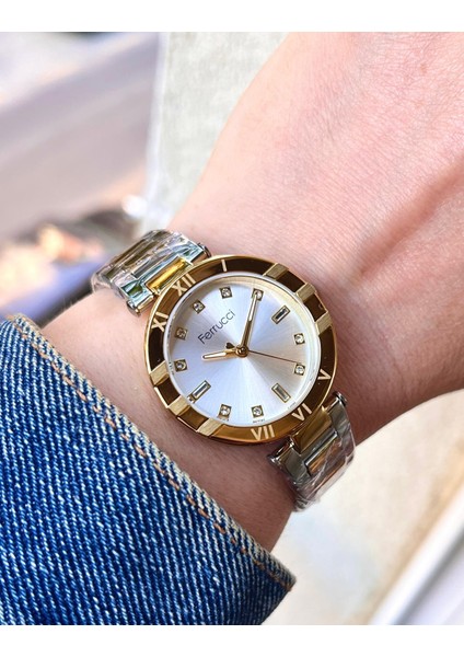 Süper Model Çelik Kadın Kol Saati+Çelik Kolye Hediye Set fırsatları