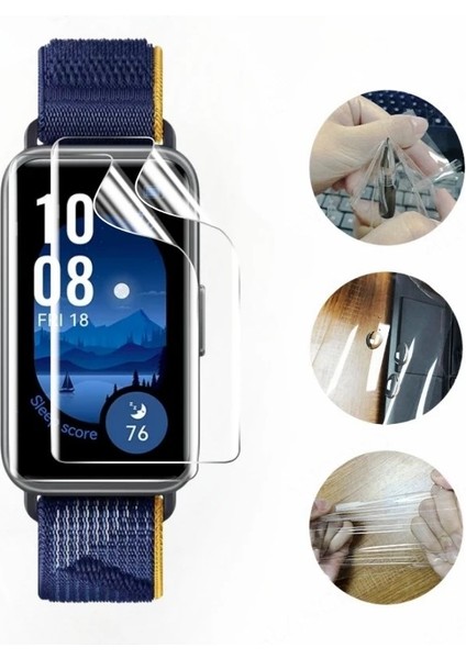 Xiaomi Smart Band 10 Uyumlu 3 Adet Şeffaf Ultra Koruyucu Nano Jelatin modelleri