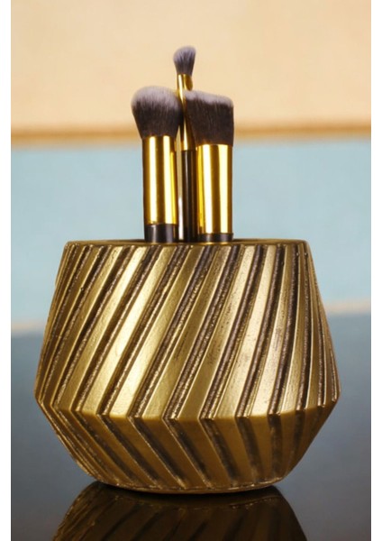 Makyaj Duzenleyici Makyaj Organizeri Makyaj Fırçalığı Makyaj Fırçası Gümüş Eskitme Renk Model 21