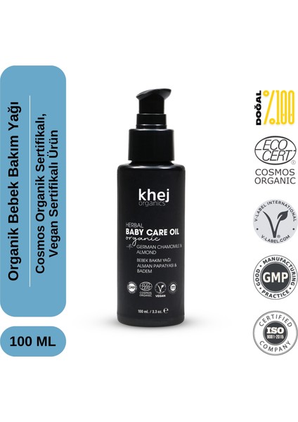 Organik Bebek Bakım Yağı 100ML