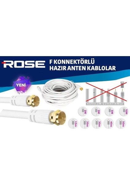 10METRE Gold F Konnektörlü Anten Kablosu modelleri