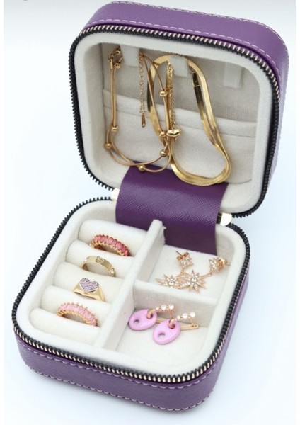 Mor Takı Çantası, Şık ve Kullanışlı Saklama Çözümü