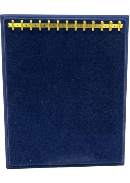 Yerli Süet Kumaş Ayaklı Kanca Bileklik Sergileme Standı, Lacivert, 20/16 cm fiyatları