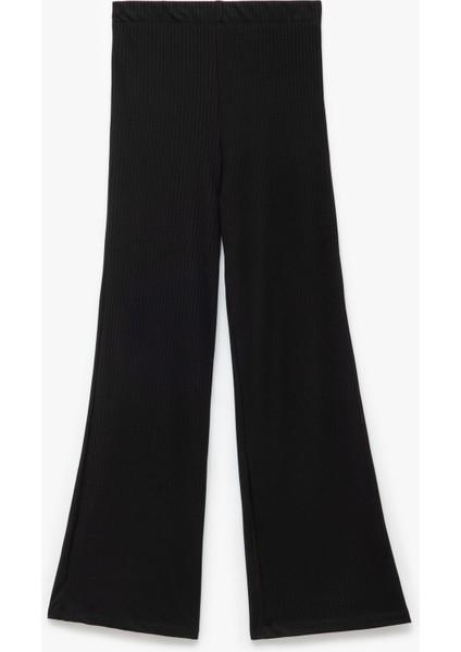 Viskon Karışımlı Yüksek Bel Ispanyol Paça Tayt Pantolon modelleri