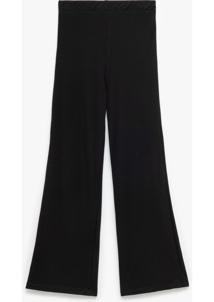 Viskon Karışımlı Yüksek Bel Ispanyol Paça Tayt Pantolon fırsatları