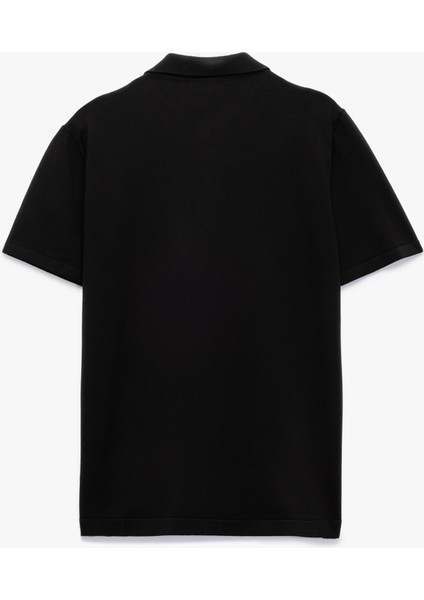 Viskon Regular Fit Polo Yaka Yarım Fermuarlı Kısa Kollu Triko Tişört fiyatları