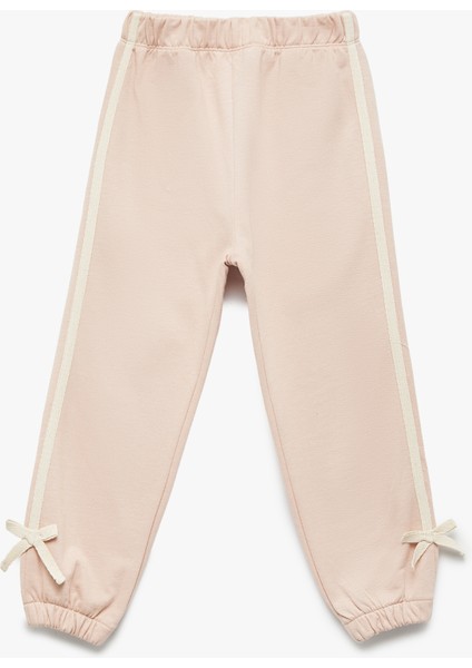 Pamuklu Beli Lastikli Fiyonk Detaylı Jogger Eşofman Altı