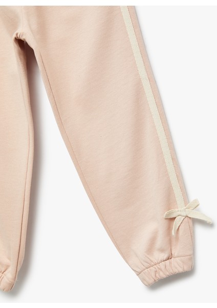 Pamuklu Beli Lastikli Fiyonk Detaylı Jogger Eşofman Altı modelleri