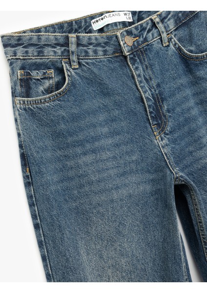 Pamuklu Düz Kesim Düz Paça Jean Pantolon - Straight Jeans modelleri