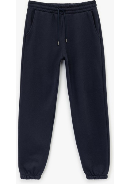 Beli Lastikli Cep Detaylı Basic Jogger Eşofman Altı