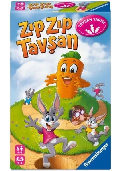 248810 Ravensburger - Zıpzıp Tavşan - Seyahat Boy Kutu Oyunu modelleri