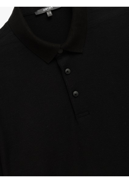 Regular Fit Çıtçıt Düğme Detaylı Kısa Kollu Polo Yaka Tişört modelleri