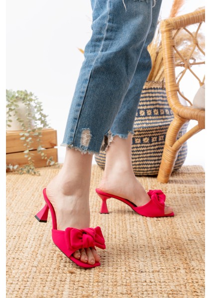 Ballerin&zapato Kadın Juliette Fuşya Fiyonk Detaylı Terlik modelleri