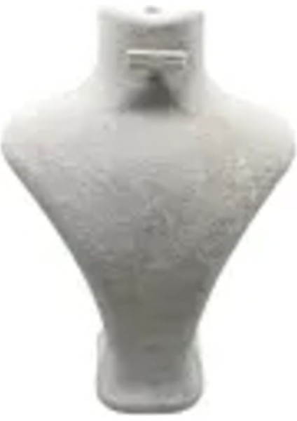 Krem Renk Süet Kumaş Takım Takı Mankeni, 28/22 cm, Şık ve Zarif Sergileme Ürünü fiyatları