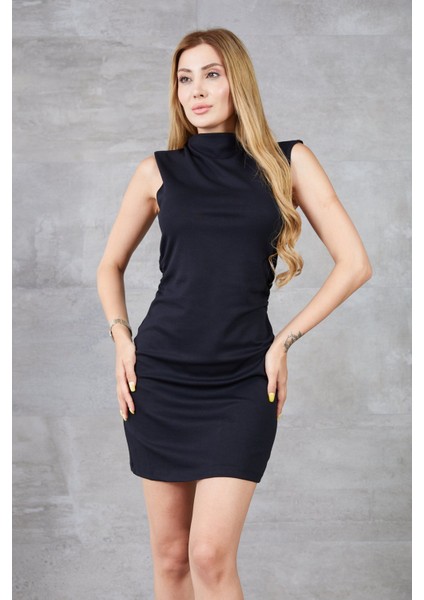 Yanı Büzgülü Sıfır Kol Elbise fiyatları