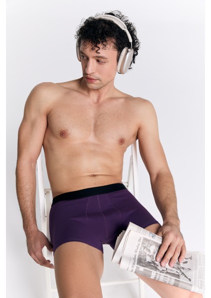 Gots Sertifikalı Organik Pamuk Erkek Trunk Boxer Iç Çamaşırı