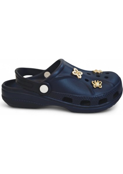 3010 Lacivert Crks Taşlı Havuz Plaj Çizgili Bayan Terlik fırsatları