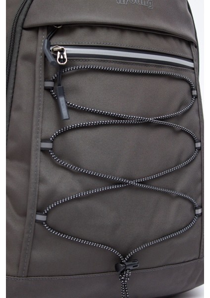 Young 51537 Grey Gri Unisex Çok Cepli Laptop Bölmeli Suya Dayanıklı Sırt Çantası
