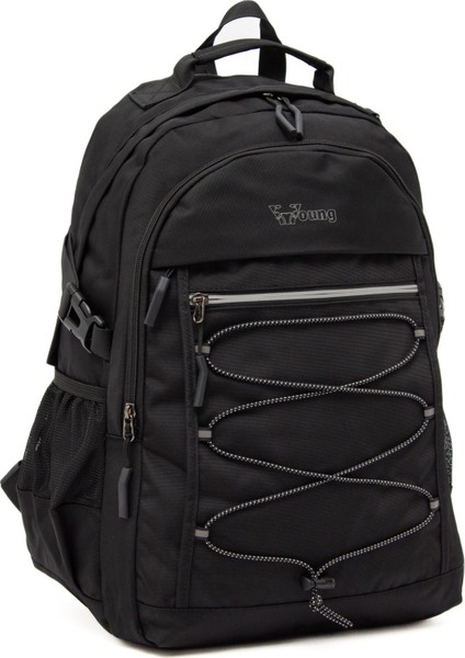 Young 51537 Black Siyah Unisex Çok Cepli Suya Dayanıklı Sırt Çantası fiyatları