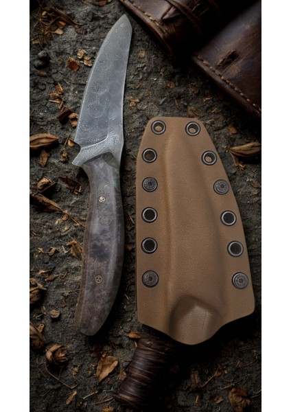 Korbon Damascus Bıçak Stabilize Sap (KOR015)
