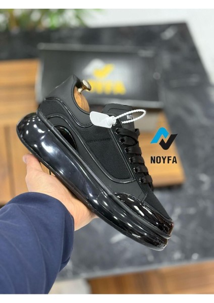 Unisex Siyah Beyaz Nefes Alabilen Bağcıklı Spor Ayakkabı modelleri